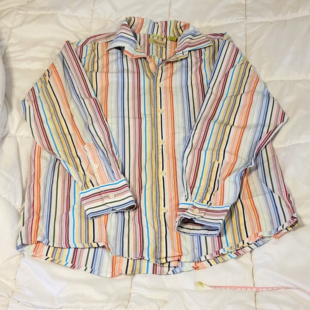 Cubavera XL 100% Cotton Long Sleeve Shirt Latin Inspired